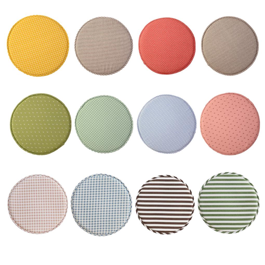 12.9 inch Seat Cushion With Straps Cotton Chair Pad Thickness Stool Mat Soft Breathable Children Living Room Office