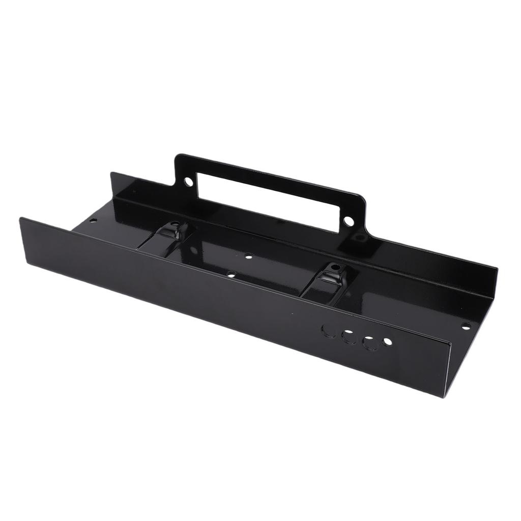 Winch Mounting Plate 10x4.5 Inch Raised Pattern 15000LBS Load Capacity Heavy Duty Steel Winch Mount for SUV Truck ATV UTV