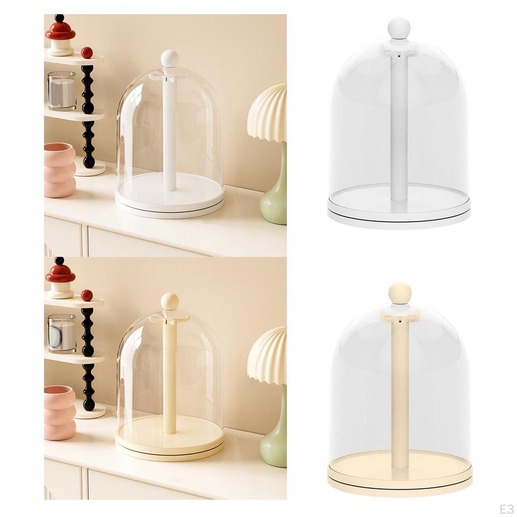 Drehbare Figurenvitrine Sammelbare Action Staubdicht Hängender Puppenständer für Schlüsselanhänger