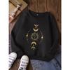European Sizes Kids' Stylish Round-Neck Sweatshirt, Casual Print Top