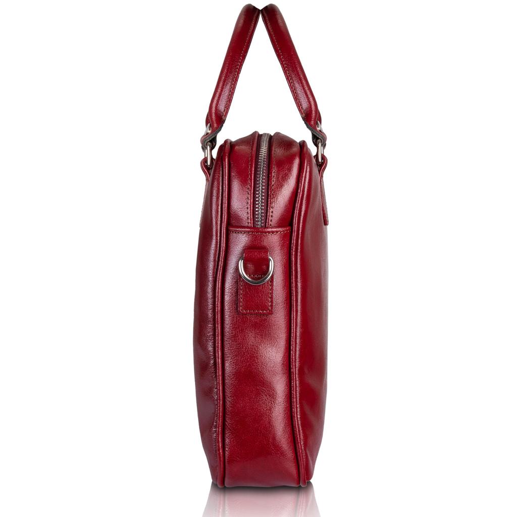 Bordowa torba skórzana tizano tm05