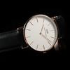 Daniel Wellington 40mm Or Rose Bracelet Cuir Sheffield 0107DW