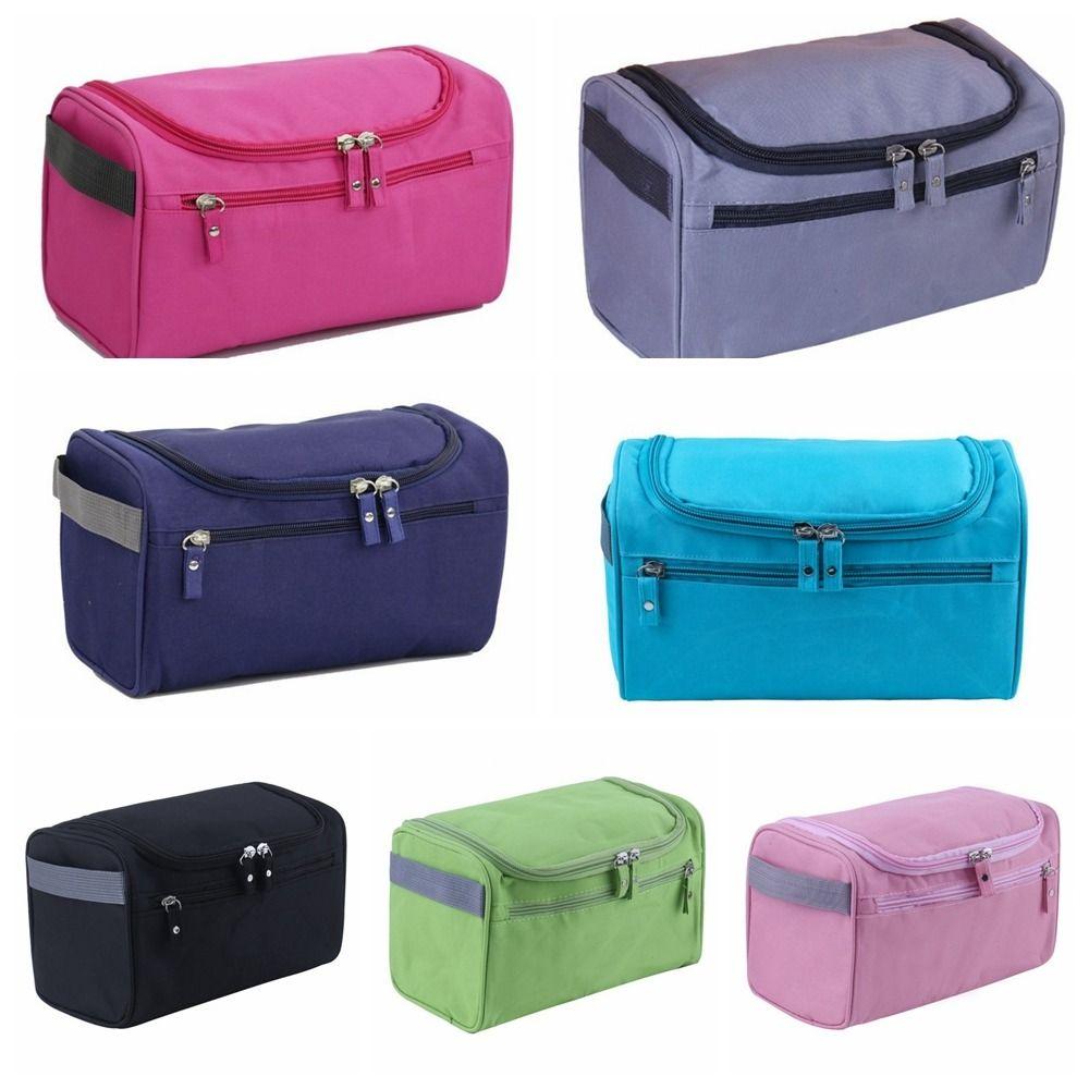 Nylon Travel Toiletry Bag Large Capacity Bath Organizer Bag Creative Portable Cosmetic Bag Women