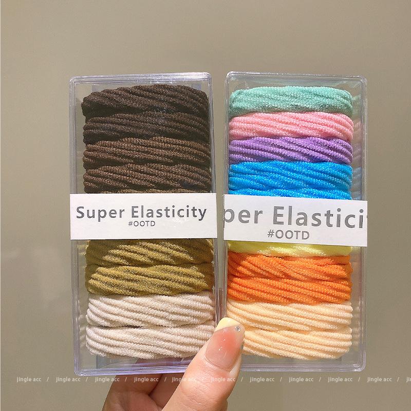 Children's Colorful Hair Ties High Elasticity Durable Thickened Hair Ties for Tying High Ponytails Hairbands That Won't Damage Hair, Hair Accessories