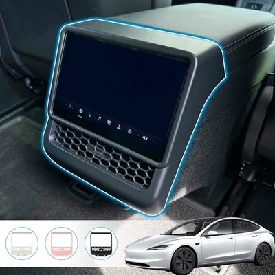 Rear Screen Cover Protector Frame For Tesla Model 3 Highland 2024 Model Y 2025 Juniper Back Air Vent Trim Protective Cover