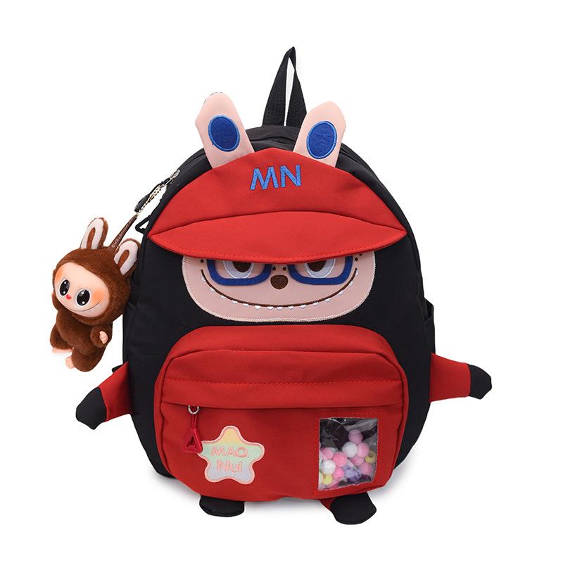 School Bag Cute Cartoon Rabub 2025 New Girl Cute Contrasting Color Large Capacity Shoulder Bag Lightweight Student Backpack