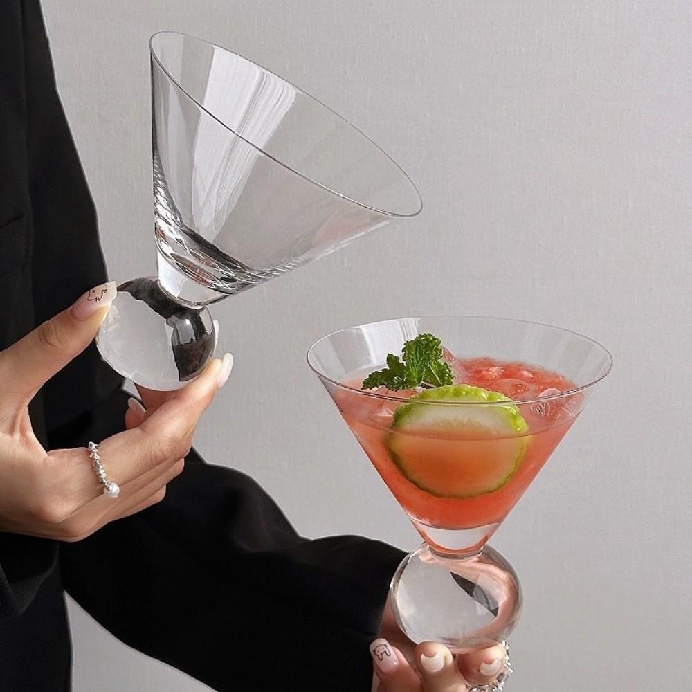 Hörnerförmige Cocktailgläser Kurzer Fuß Sektgläser Kreative Weingläser Partygebrauch