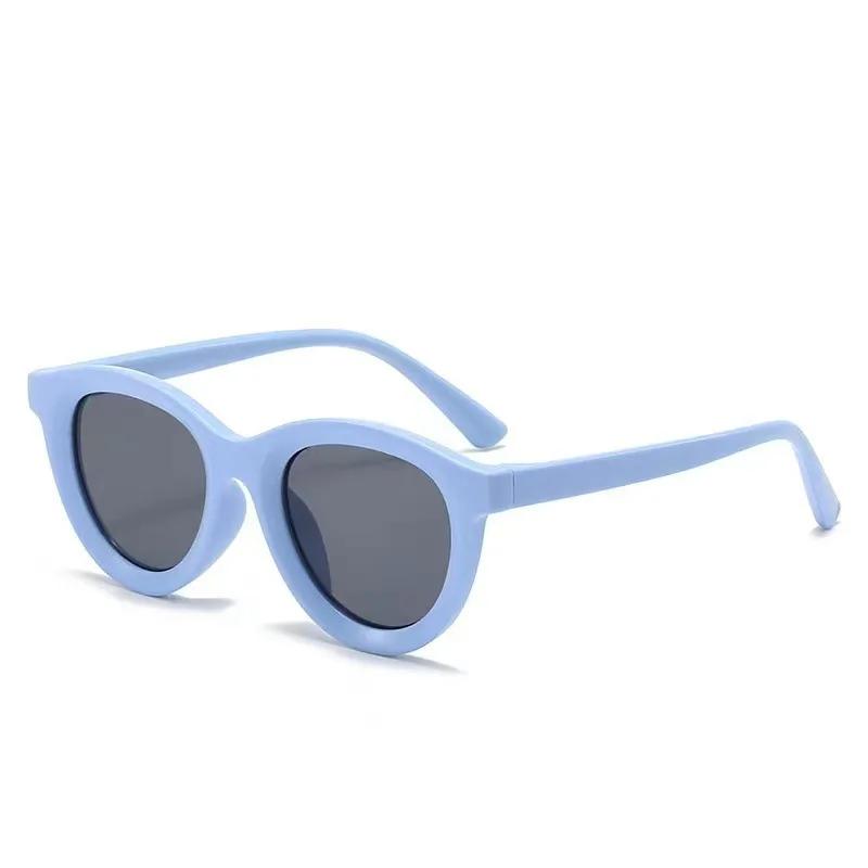 New Brand Kids Round Sunglasses Candy Color Boy Girls Sun Glasses UV400 Protection Eyewear Outdoor Sports Travel Po Prop