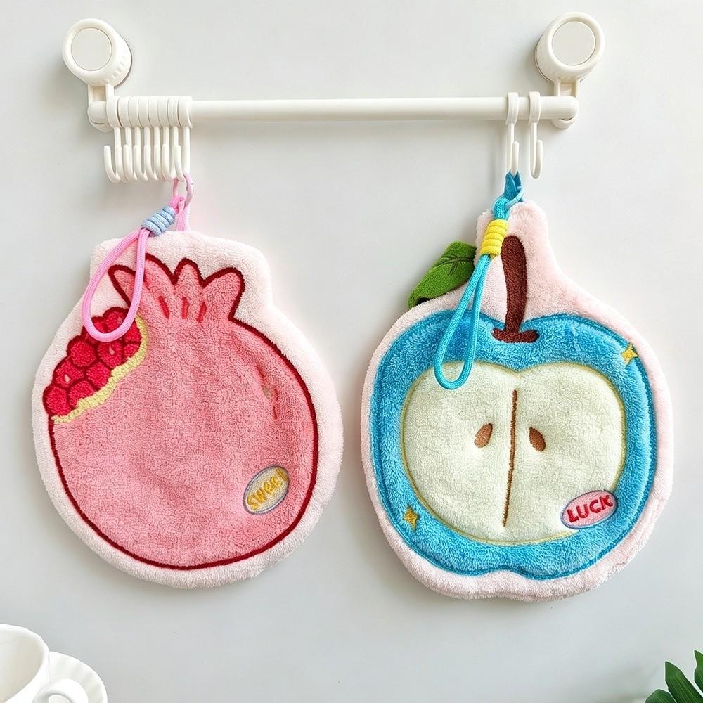 Quick-Dry Hand Towel Fruit Design Bathroom Towel New Kitchen Towel