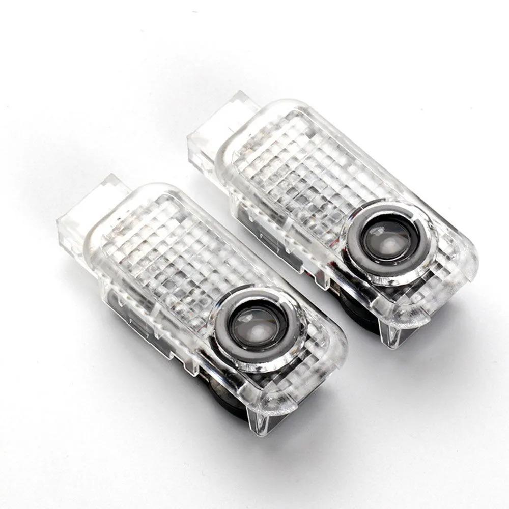 For Audi S662Pcs Led Car Door Logo Projector Welcome Light Emblems For Audi A3 A6 Q3 B5 B6 B7 B8 B9 Q7 8P 8V 8L A5 A4 4F A1 A7 A8