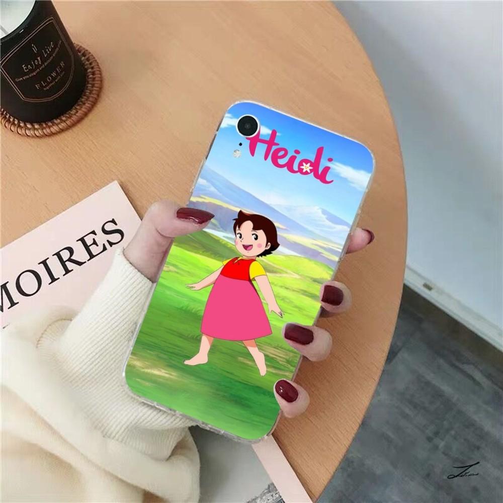 Cute Heidi Phone Case for iPhone 15 8 7 6 6S Plus X SE 2020 XR XS 14 11 12 13 Mini Pro Max Mobile Case