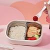 Rabbit Decorated Meal Container Multi Compartment Rabbit Lunch Box for Children Sturdy Stainless Steel Container