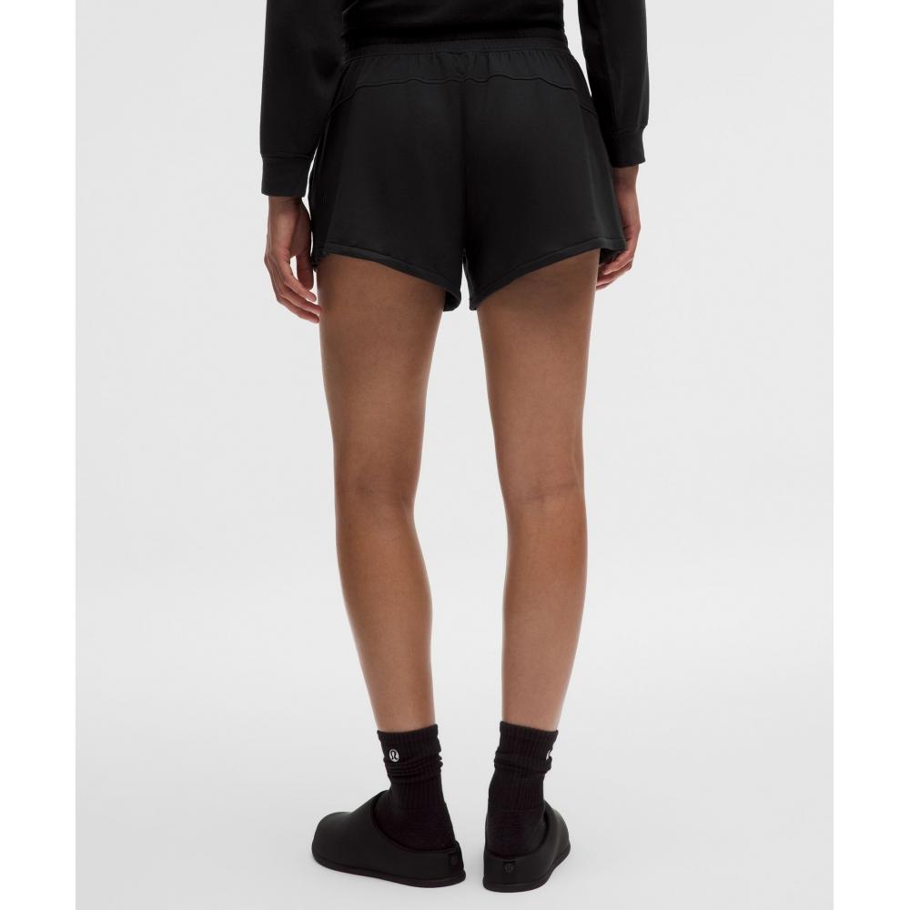 Lullulemon Be Calm Mid-Rise Shorts 3-Inch *Updated Fabric Blk