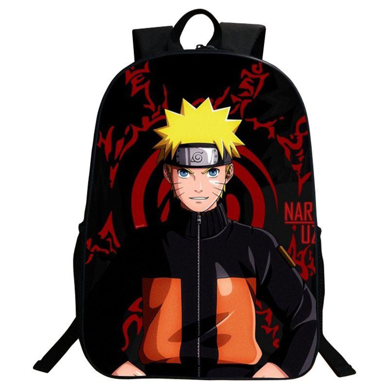 Stylish Anime Naruto Book Bag With Durable Design And Adjustable Shoulder Straps