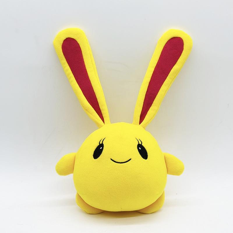 Plush Cute Yellow RabbitChick Plushie Cartoon Halloween Decor Stuffed Doll Toy Kids Girls Christmas Gift
