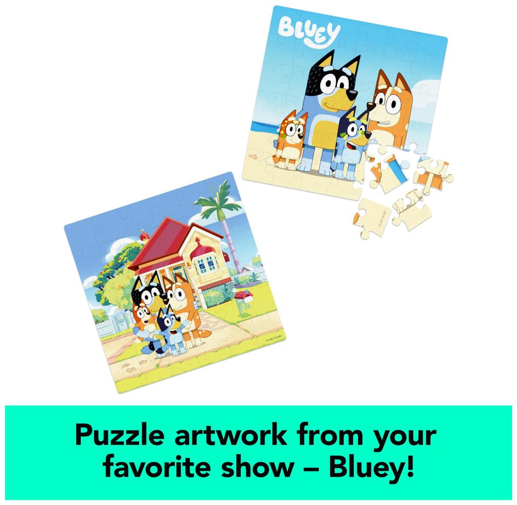 Spin Master Games Bluey Puzzle 2-Pack 36-Piece Kids Puzzle by Bluey Toys, Preschool Puzzle for Ages 3 and Up