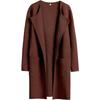 Autunno e Inverno Nuovo Cappotto Casual Comodo da Donna Europeo e Americano Cappotto di Lana con Revers