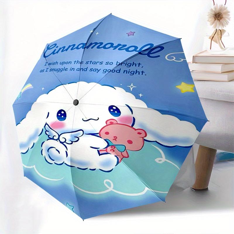 Cinnamoroll,Cloud Automatic Umbrella-Foldable, Durable 8-Bone Design, Compact and Stylish, Great for Camping, Halloween, Christmas, Mother's