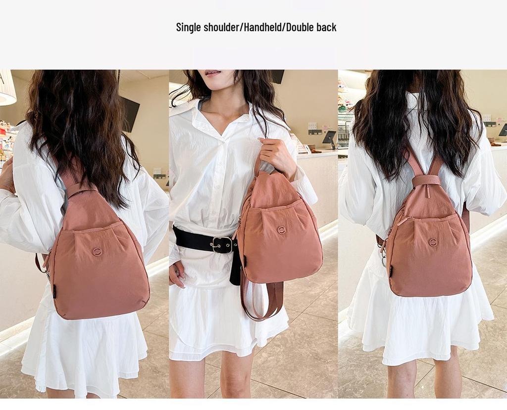 FAEA Stilvoller Leichter Crossbody-Rucksack: Modische, strukturierte, vielseitige Ein-Schulter-Tasche für Reisen.