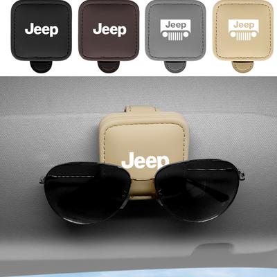 Car Glasses Frame Sun Visor Fold Sunglasses Storage Fastener Clips For Renegade Compass Grand Cherokee Wrangler Trail Hawk