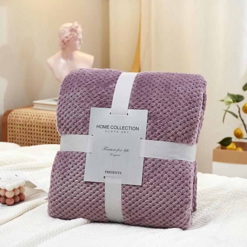 Teak Blanket, Flannel Blanket, Office Nap Blanket, Thickened Coral Fleece Cover Blanket