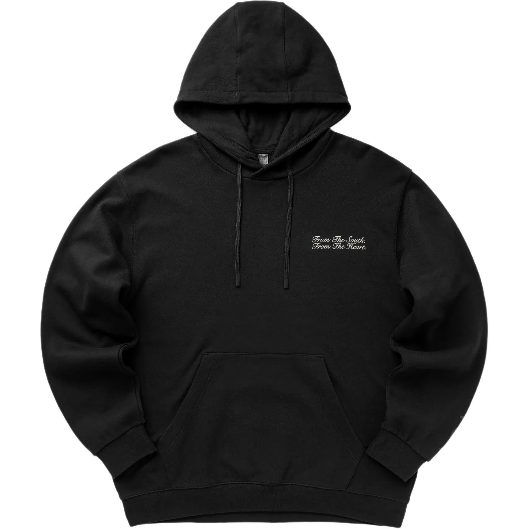 Adidas X FC Bayern X BSTN Collaboration SS25 Football Fashion Versatile Letter Hoodie Long Sleeve Sweatshirt Men Sweatshirt Black JF0577 S