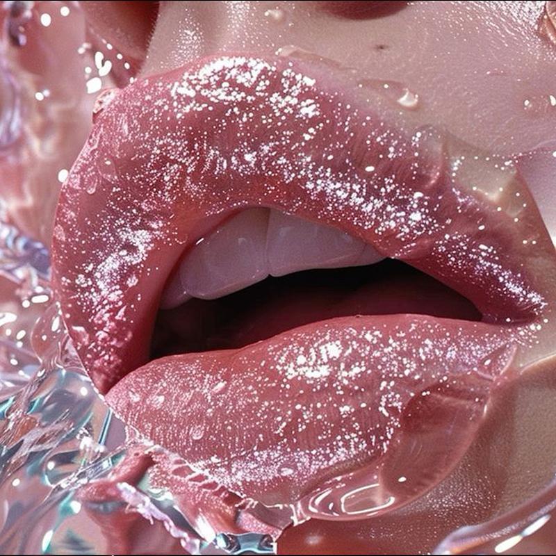 Rossetto perlescente lucido diamante Rossetto esplosivo Rossetto paillettes Rossetto glitterato lucido fine a lunga tenuta, impermeabile e idratante