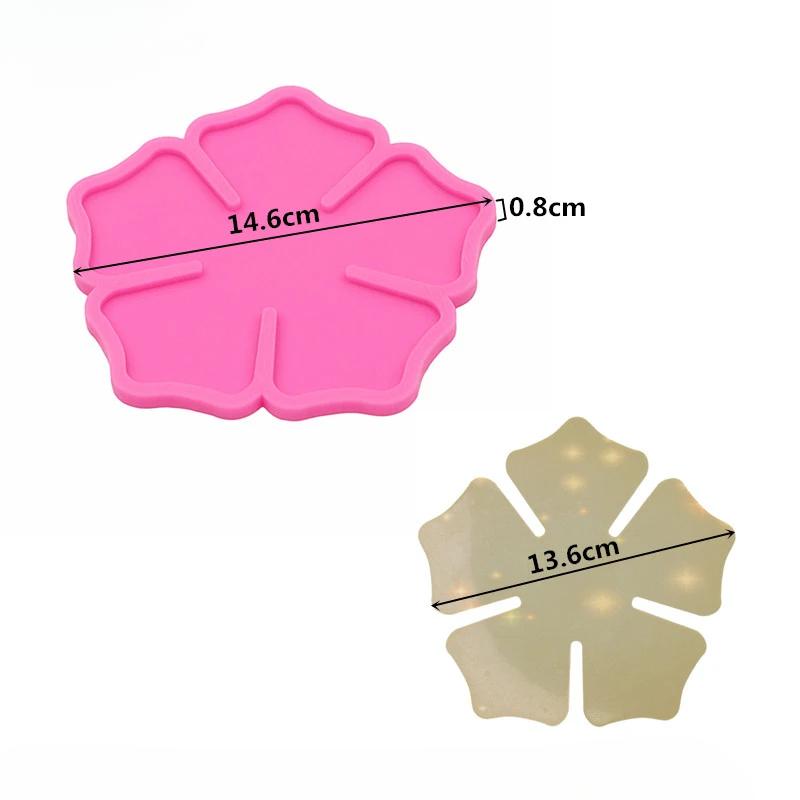 

Высокоглянцевая и блестящая Высококачественная Круглая Форма для Силикона с Цветком Форма для Эпоксидной Смолы Креативные Подставки Коврик для Посуды DIY Формы для Глины