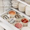 3 Pieces Non-stick Snack Salad Box Food Grade Lunch Box Silicone Fresh-Keeping Box Home Use