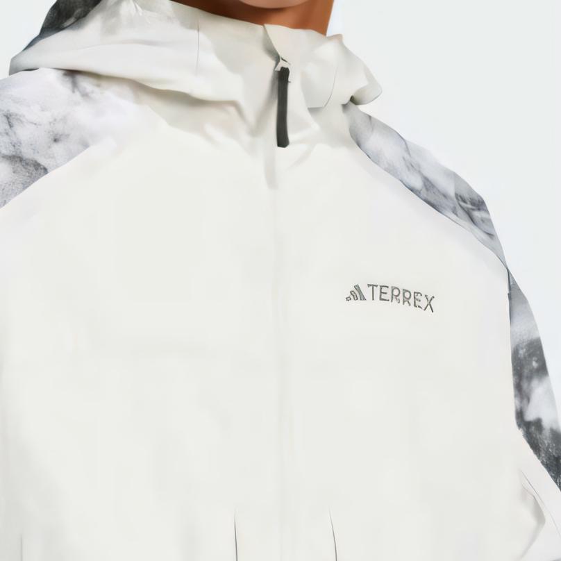 Adidas X National Geographic Collaboration Terrex Comfortable Fashion Versatile Soft Long Sleeve Windbreaker Men Outerwear Track-Grey JD5838