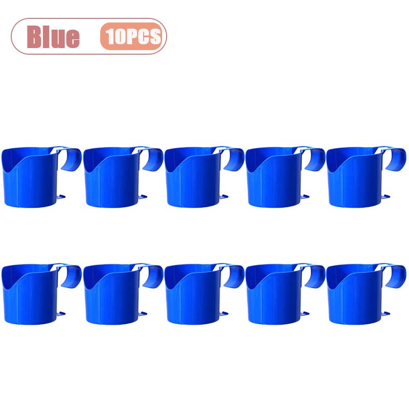 1-10PCS Portable Stable Poolside Cup Holder for Water Bottles Outdoor Swimming Pool Side Table Easy Carry Summer Accessory