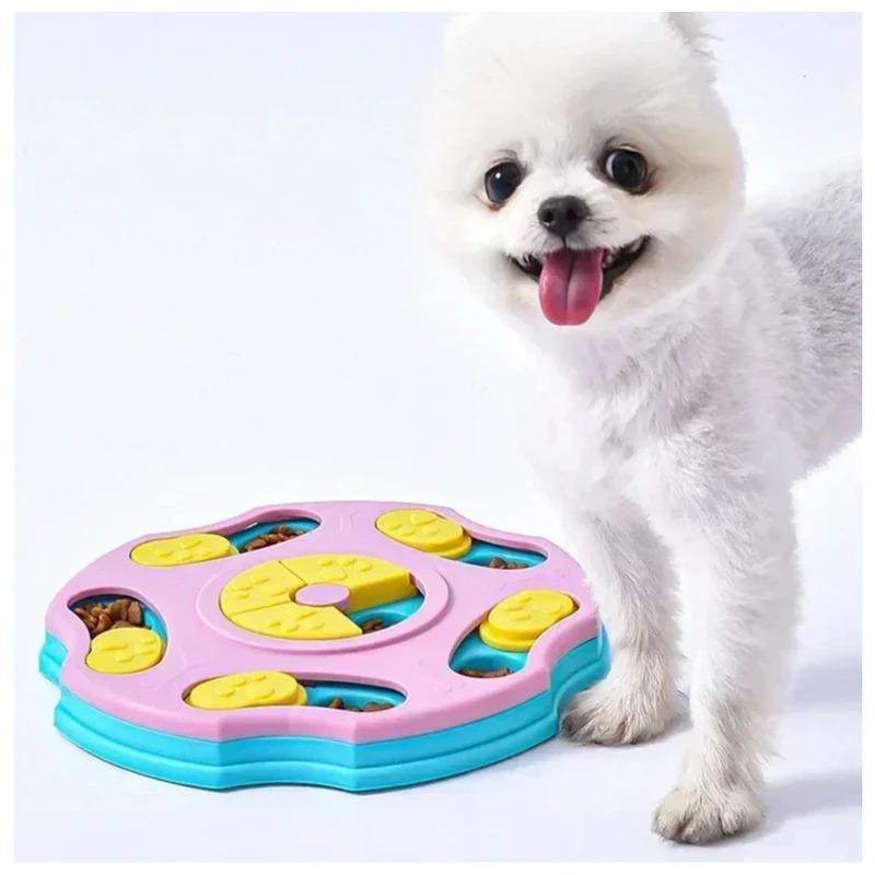 Interactive Dog Puzzle Toys Slow Feeder Bowl for Puppy IQ Training Game Non Slip Food Dispenser Pet Enrichment Mental