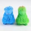Cartoon Dinosaur Squeeze Toy with Long Hair Glitter Soft TPR Rubber Stress Relief Fidget for Kids Pull-Resistant Visual Stimulation Anxiety Relief
