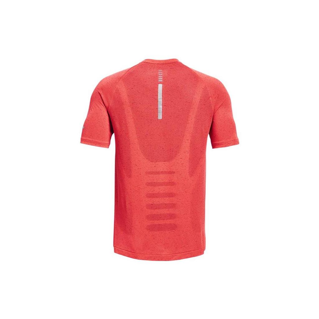 Under Armour Solid Color Crew Neck T-Shirt Men Tops Orange 1361356-690