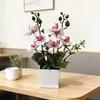 Butterfly Orchid Artificial Plant With Plastic Pot For Home Decor And Events