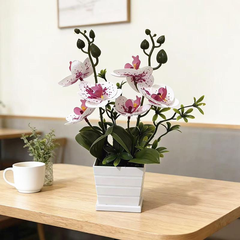 Butterfly Orchid Artificial Plant With Plastic Pot For Home Decor And Events