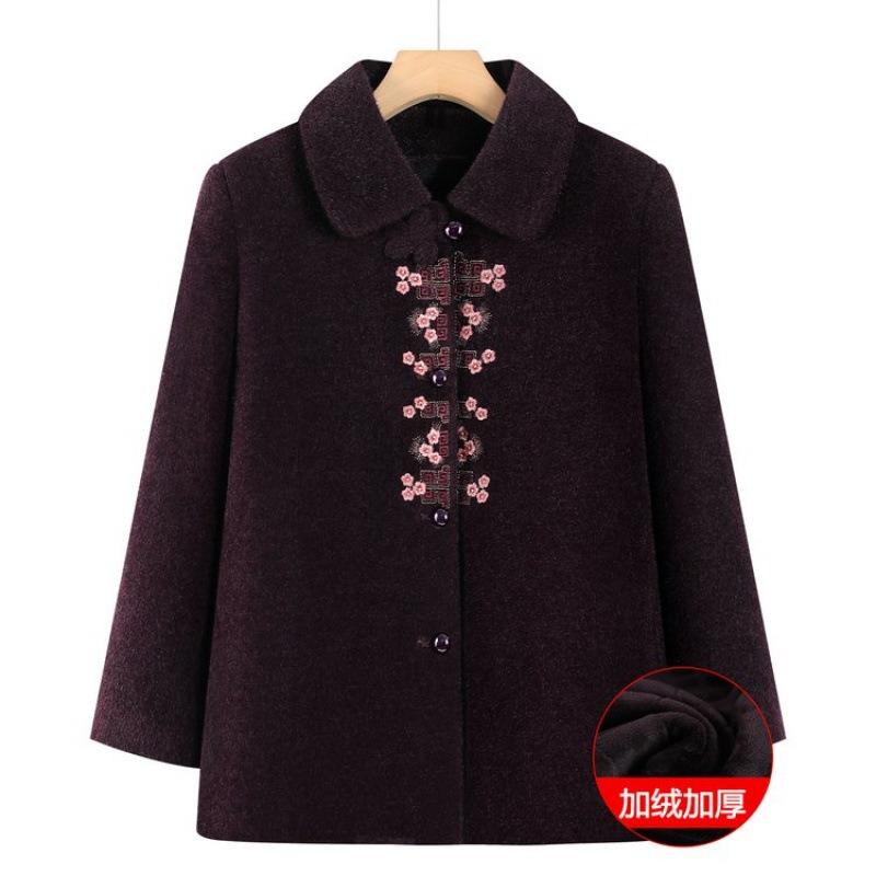 New wife winter woolen coat thickened mink top old velvet clothes