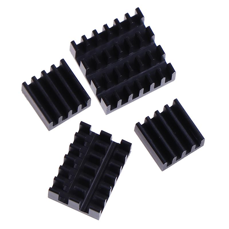 4Pcs For Raspberry Pi 4B Aluminum Heatsink Radiator Cooler Kit For Raspberry Pi