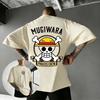 Plus Size One Piece Anime Printed Men and Women Tshirt Casual Summer Parent Child Top Fashion Y2K Street Wear Harajuku Style