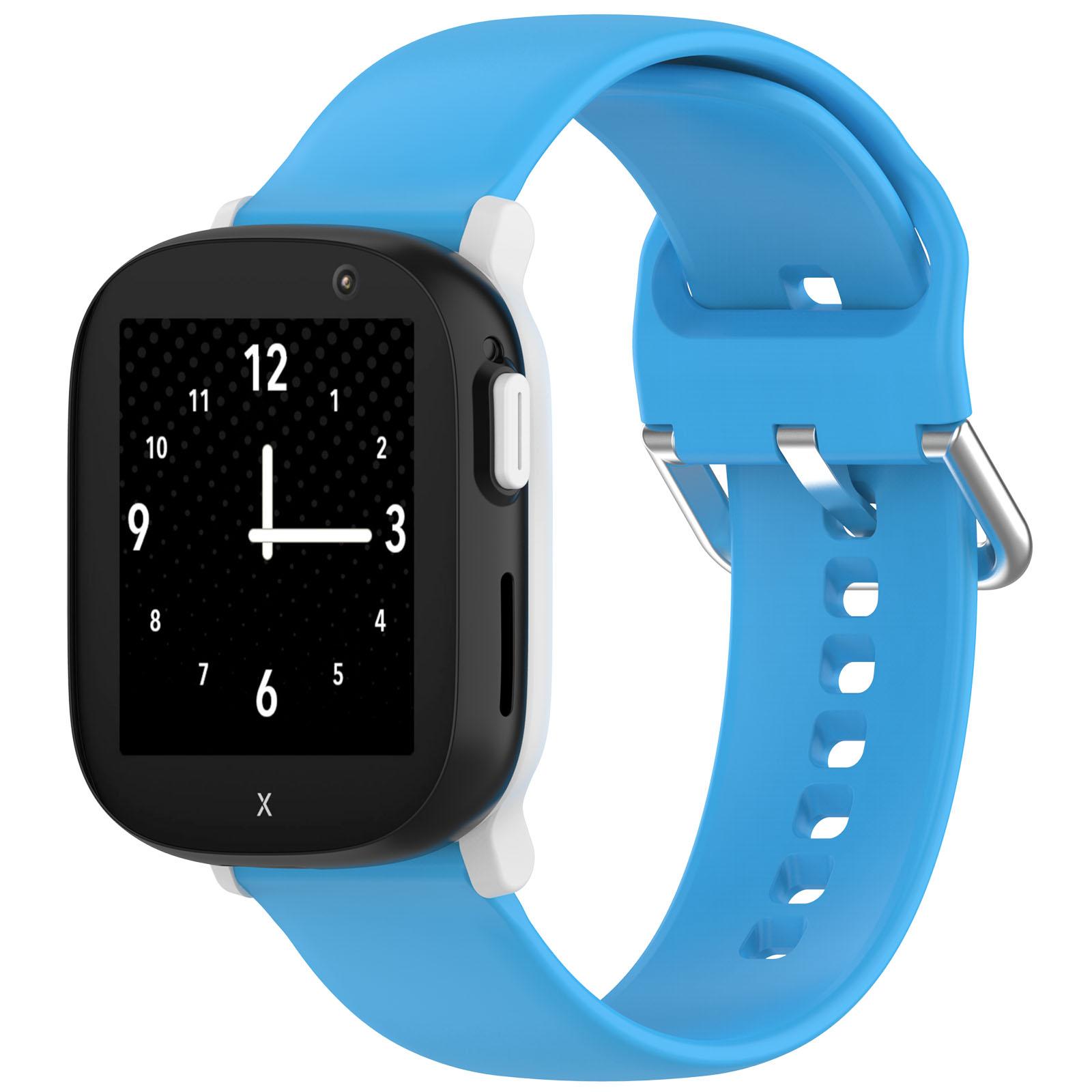 

For Xplora X6 Play Watch Band 20mm Silicone Sport Strap with Silver Buckle,Size: L Teal Green