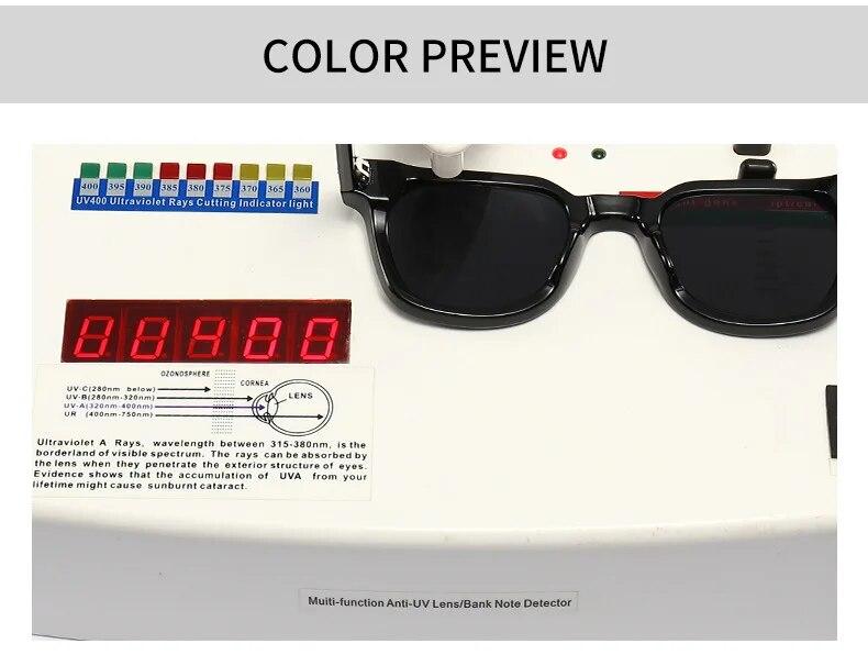 Retro Square Men Rivets Sunglasses Shades UV400 Fashion Women Green Sun Glasses