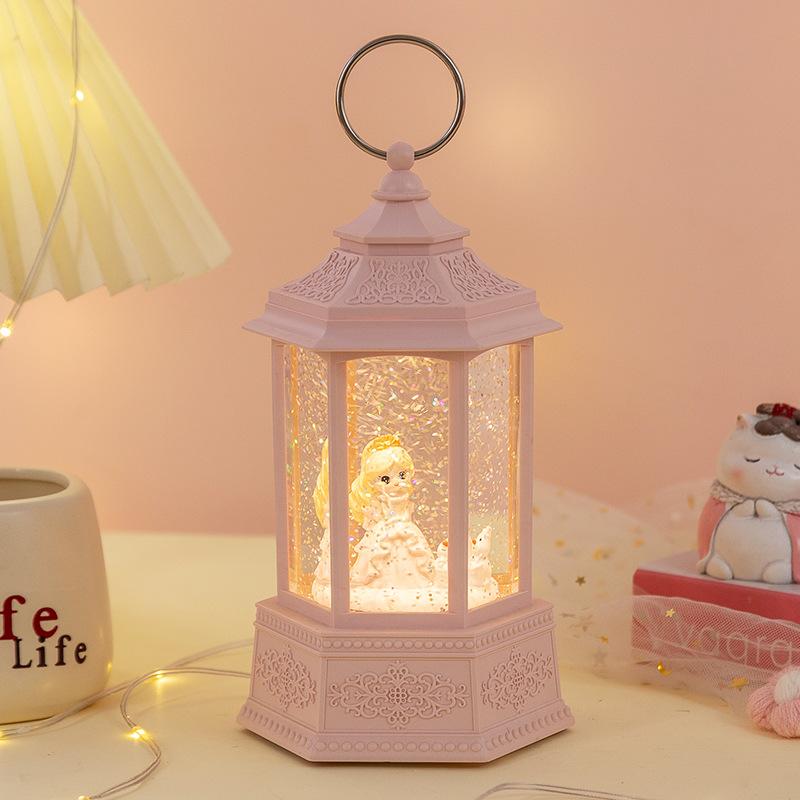 Cartoon Night Light, Snowy Wind Lantern, Music Box, Crystal Music Box, Valentine's Day Gift, Birthday Gift