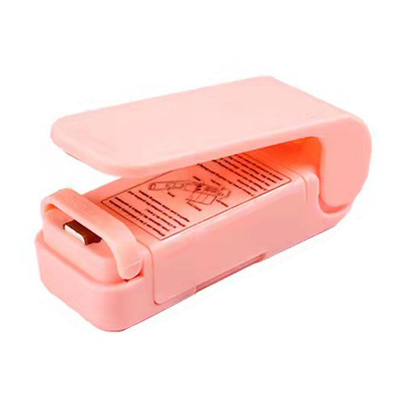 Портативный мини-запайщик Многоцелевой ручной термозапайщик для пакетов для дома розовый