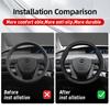 Suitable for Byd Breathable Leather Matte Carbon Fiber Texture Steering Wheel Cover Suitable for Dolphin Mini Seal Atto 3 King Shark 6 Song Pro