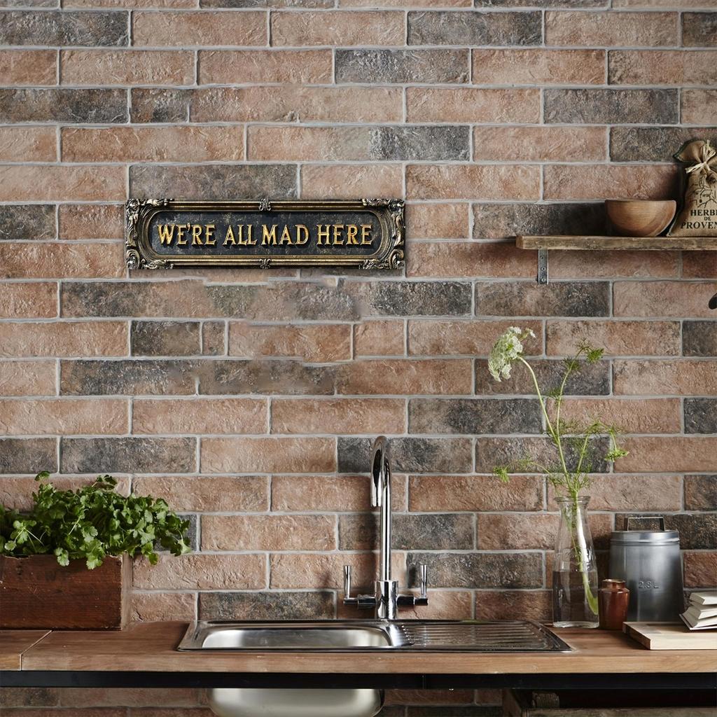 We Are All Crazy Theme,Room Decoration, Holiday Gifts, Garden Decor, Wall Decor, Garage Decor, Easter Decorations, Home Decor