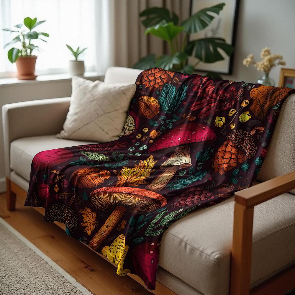Autumn Ghost Pumpkin Cartoon Anime Print Flannel Blanket Soft Warm Throw for Kids Bedroom Sofa Christmas Office Car