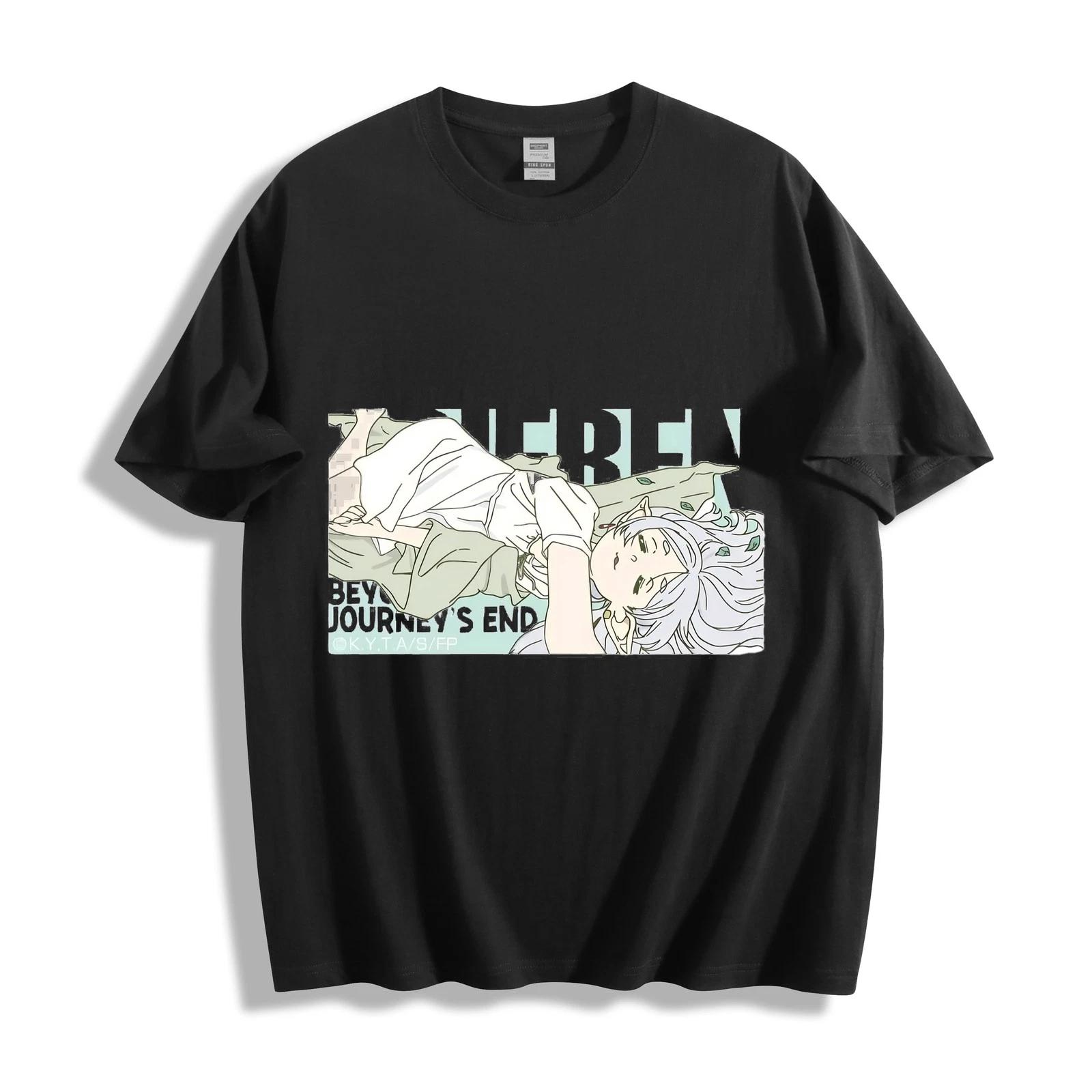 Frieren: Beyond Journey s End Relaxed Frieren Casual Anime T-Shirt - Unisex Tee L