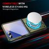 Phone Case For Samsung Galaxy Z Flip 7 Flip7 5G TPU+PC 360° Magnetic Ring Holder  Shockproof Rugged Protection Cover Kickstand