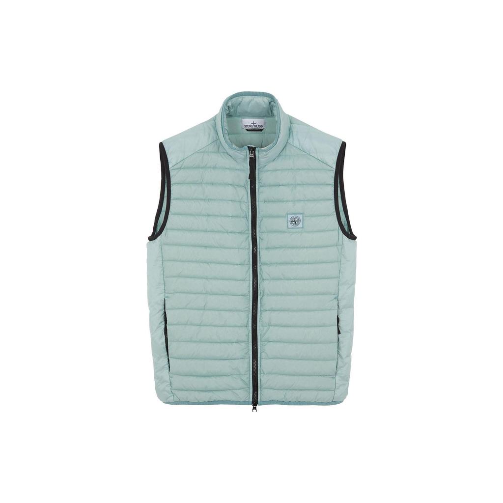 Stone Island Solid Color Logo Patch Quilted Stand Collar Vest Men vest 7815G0224-V0041
