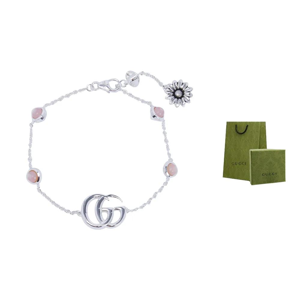 GUCCI GG Marmont 925 Sterling Silver Bracelets Women's Silver (Unisex) Bracelets